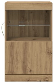 vidaXL Μπουφές με LED Φωτιστικά Καπιτονέ 41x37x67 εκ.