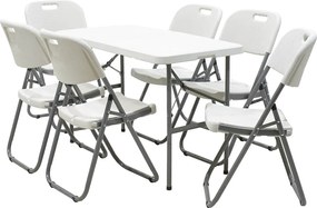 Τραπέζι catering Rodeo pakoworld πτυσσόμενο-βαλίτσα λευκό 122x60x74εκ