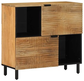 vidaXL Sideboard καφέ 80x33x75 cm μασίφ ξύλο Mango