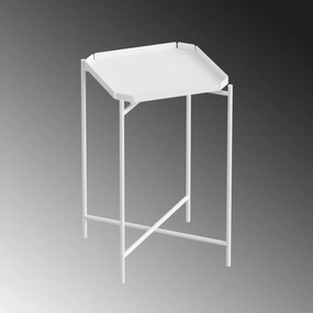 Τραπεζάκι Σαλονιού Λευκό SHB 46x46x56