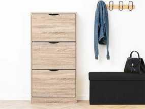 ΠΑΠΟΥΤΣΟΘΉΚΕΣ WOOD SHOE RACK 3DRW NAT 18P FIVE 160392D