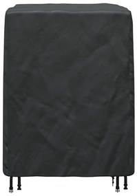 vidaXL Κάλυμμα επίπλων Μονόχρωμο Μαύρο 116 x 100 x 120 εκ. 420D