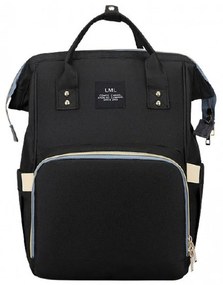 Τσάντα Μωρού Πλάτης B-66 42x26x17 Black Living Traveling Share Ύφασμα