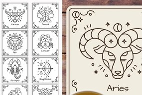 Σετ των 2 Intra απο ξύλο plywood 3mm-4mm πάχος – Σουβέρ Zodiac Χαρακτική με λέιζερ Δίασταση 20x20 cm INTRAFABR-122528134