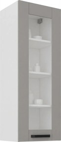 Κρεμαστό ντουλάπι Nelor 40 GS 108 1F-Γκρι σπέσιαλ - Λευκό