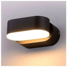 Απλίκα LED Αρχιτεκτονικού Φωτισμού 5W 230V 722lm 350° IP65 Περιστρεφόμενη Μαύρο Θερμό Λευκό 218288 VTAC-218288-Μαύρο 218288