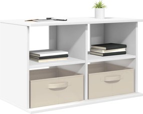 vidaXL Βάση τηλεόρασης με συρτάρι Λευκό 79 x 40 x 48 εκ