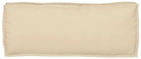 vidaXL Μαξιλάρια Παλέτας για Πάγκο 2 τμχ Μπεζ 100x40x8 εκ. Ύφασμα Oxford
