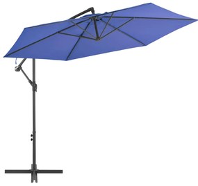 Ομπρέλα Κρεμαστή Μπλε 300 εκ. με Ιστό Αλουμινίου