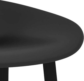 vidaXL Καρέκλες Μπαρ 2 τεμ. Μαύρες