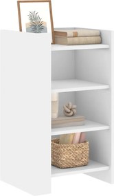 vidaXL Συρταριέρα Λευκή 45x35x75 εκ. από Επεξεργασμένο Ξύλο