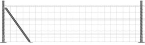 vidaXL Euro Fence με 13 Σταυρωμένες Κολώνες 0.4x50 m Γαλβανισμένος Χάλυβας