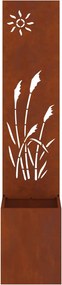 vidaXL Οθόνη Ιδιωτικότητας Κήπου Σκ rusty 32 x 32 x 150 εκ