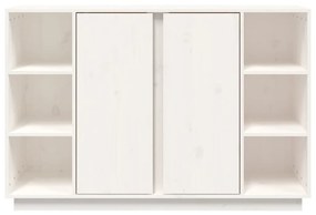 vidaXL Ντουλάπι Λευκό 120 x 35 x 80 εκ. από Μασίφ Ξύλο Πεύκου