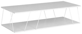 Τραπέζι σαλονιού Tars λευκό 120x50x30εκ Υλικό: E1 MELAMINE PB BOARD M16. METAL 225-000025