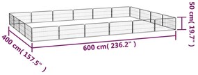 ΠΑΡΚΟΚΡΕΒΑΤΟ ΣΚΥΛΟΥ 20 ΠΑΝΕΛ ΜΑΥΡΟ 100X50ΕΚ ΑΤΣΑΛΙ ΒΑΦΗ ΠΟΥΔΡΑΣ 3115970