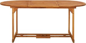 vidaXL Σετ Τραπεζαρίας Κήπου 9 Τεμαχίων 180x90x75 εκ. Μασίφ Ακακία