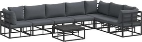 vidaXL Σετ Καναπέ Κήπου με μαξιλάρι 8 pcs