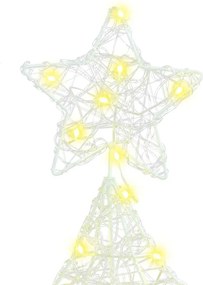 vidaXL Χριστουγεννιάτικο Δέντρο 100 LED Θερμό λευκό 120 cm Ακρυλικό