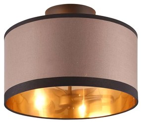 Πλαφονιέρα RL Lighting Davos R61552041 Μαύρο με Τοπέ καπέλο