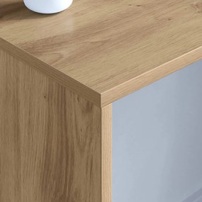 vidaXL Επιτοίχιο γραφείο Artisan Oak Επεξεργασμένο ξύλο