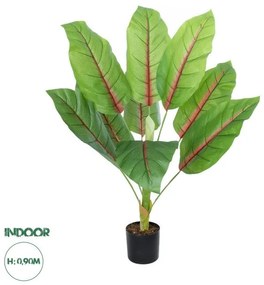 Artificial Garden BLOOD BANANA PLANT 20944 - Διακοσμητικό Φυτό Αιματόφυλλη Μπανανιά Φ70 x Υ90cm Globostar 20944