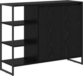 vidaXL Βοηθητικό ντουλάπι Μαύρη Οξυά 96.5 x 30 x 75 εκ