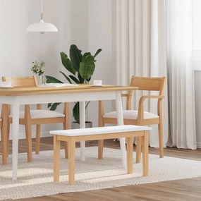 Πάγκος vidaXL 90 cm από μασίφ ξύλο καουτσούκ