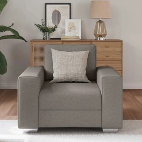 vidaXL Καναπές με μαξιλάρι Taupe 100 x 77 x 82 εκ ύφασμα
