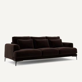 Καναπές 4 θέσεων με βελούδινη ταπετσαρία, Marsile