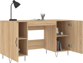 vidaXL Γραφείο Sonoma Δρυς 140 x 50 x 75 εκ. από Επεξεργασμένο Ξύλο
