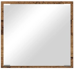 vidaXL Καθρέφτης μπάνιου LED Επιτοίχιο Παλαιό ξύλο 40 x 8.5 x 37 εκ.