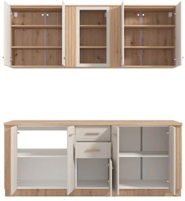 Σύνθεση Κουζίνας BELFORT 200 Artisan Oak - Cashmere 200x51x200εκ. 200x51x200 εκ.