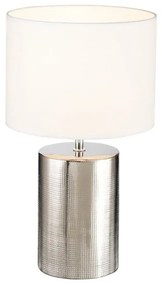 Επιτραπέζιο Φωτιστικό Prata Ασημί 50663 Fischer Honsel-50663-Ασημί 50663