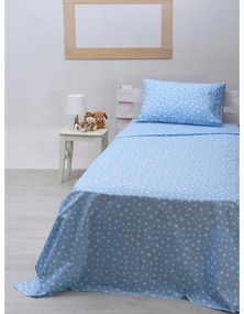Σετ Σεντόνια cotton feelings 22 blue Μονό (165x270)