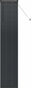 vidaXL Βενετσιάνικες Ρόδες Μαύρο 220 x 40 εκ Αλουμίνιο