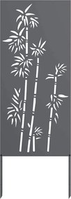 vidaXL Οθόνη Ιδιωτικότητας Κήπου Floral Ανθρακί 50 x 140 εκ