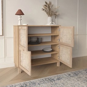 Κονσόλα εισόδου DUNE σε Δρύς χρώμα 90x35x85.2εκ. 90x35x85.2 εκ.