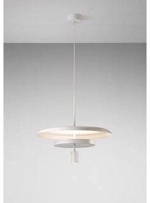 Κρεμαστό Φωτιστικό Οροφής LED 24W LED 6W Λευκό Dimmable Triac Landing Glass S70 1C23001013001 Prandina-1C23001013001-Λευκό 1C23001013001
