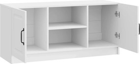 vidaXL Ντουλάπι TV Γυαλιστερό Λευκό 102 x 34,5 x 47 εκ