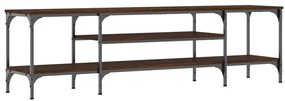 vidaXL Έπιπλο Τηλεόρασης Καφέ Δρυς 161x35x45 εκ. Επεξ. Ξύλο/Σίδερο