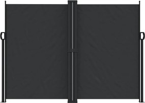 vidaXL Σκίαστρο Πλαϊνό Συρόμενο Μαύρο 180 x 600 εκ.