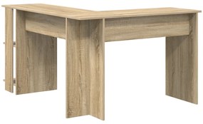 vidaXL Γωνιακό Γραφείο Δρυός Sonoma Δρυός Sonoma Μοριοσανίδα Μεσαίο