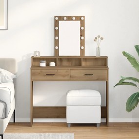 vidaXL Τραπέζι περιποίησης Καφέ 100 x 41 x 140 εκ. Επεξεργασμένο ξύλο