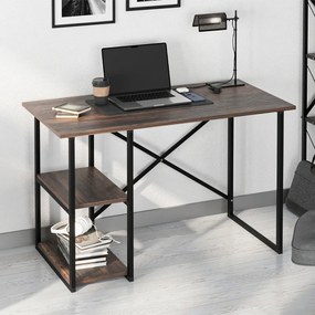 Γραφείο εργασίας Odeon Megapap χρώμα rustic καρυδί 120x59,8x73,8εκ.-GP041-0120,1
