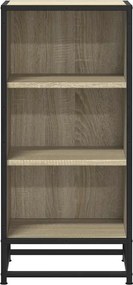 vidaXL Συρταριέρα Sonoma Δρυς 35,5x35x76 εκ. Επεξ. Ξύλο + Μέταλλο