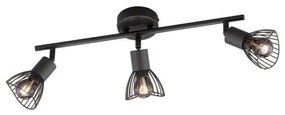 Σποτ Φωτιστικό Οροφής Πλέγμα Μαύρο Jess 820084 Fischer Honsel-820084-Μαύρο 820084