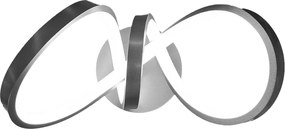 Φωτιστικό Τοίχου Tesoro 15W 4000K Ασημί