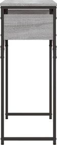 vidaXL Τραπέζι Κονσόλα με Ράφι Γκρι Sonoma 75x30x75 εκ. Επεξεργ. Ξύλο