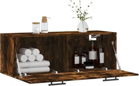 vidaXL Ντουλάπι Τοίχου Καπνιστή δρυς 100x36,5x35εκ. Επεξεργασμένο Ξύλο